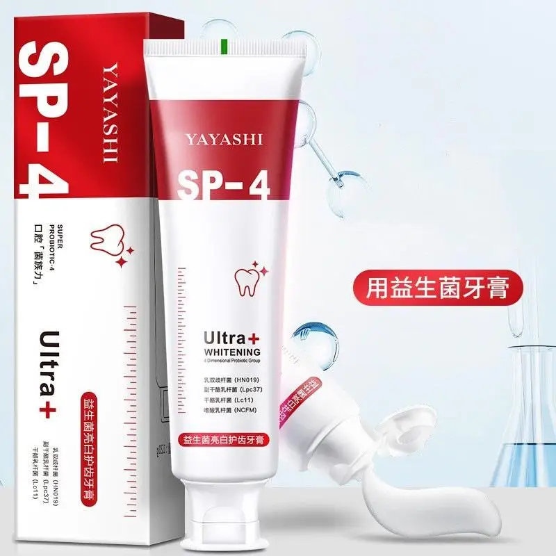120G Sp-4 Probiotico Sbiancante Squalo Dentifricio Dentifricio Sbiancante Dentifricio Igiene Orale Dentifricio Alito Fresco Previene La Placca