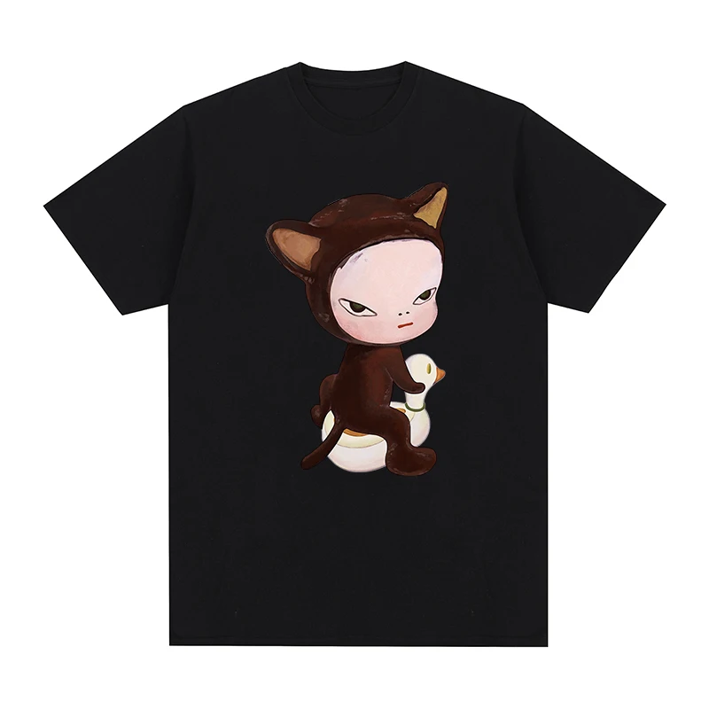 Yoshitomo Nara Cat Duck T-Shirt Cotton Men T Shirt New Tee Tshirt Womens Tops
