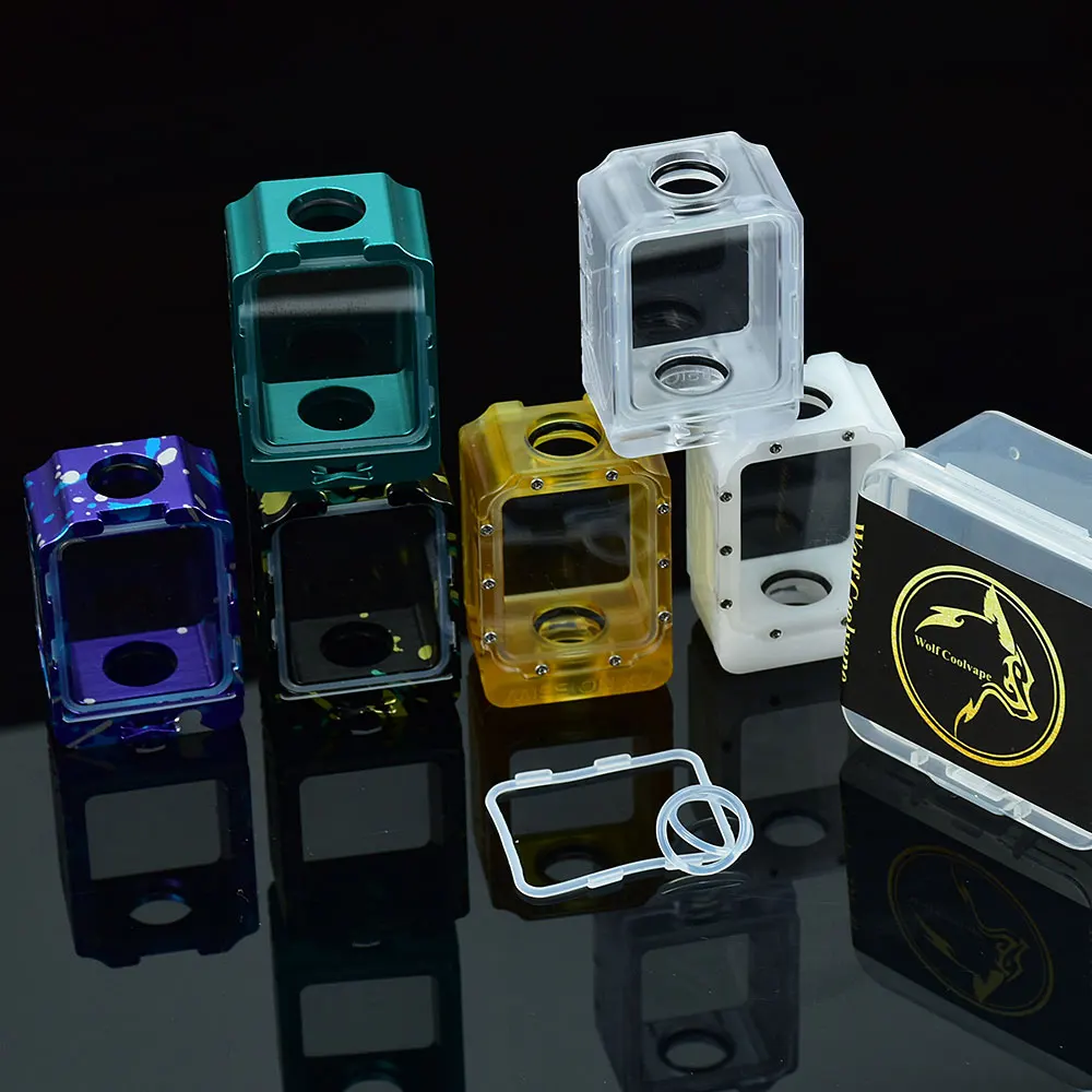 Wolfcoolvape Style Aio Vape Mission Xv Style Space Pod Boro Tank Boro Alluminio Boro Tank Per Sxk Bb / Billet Aio Box Mod Kit