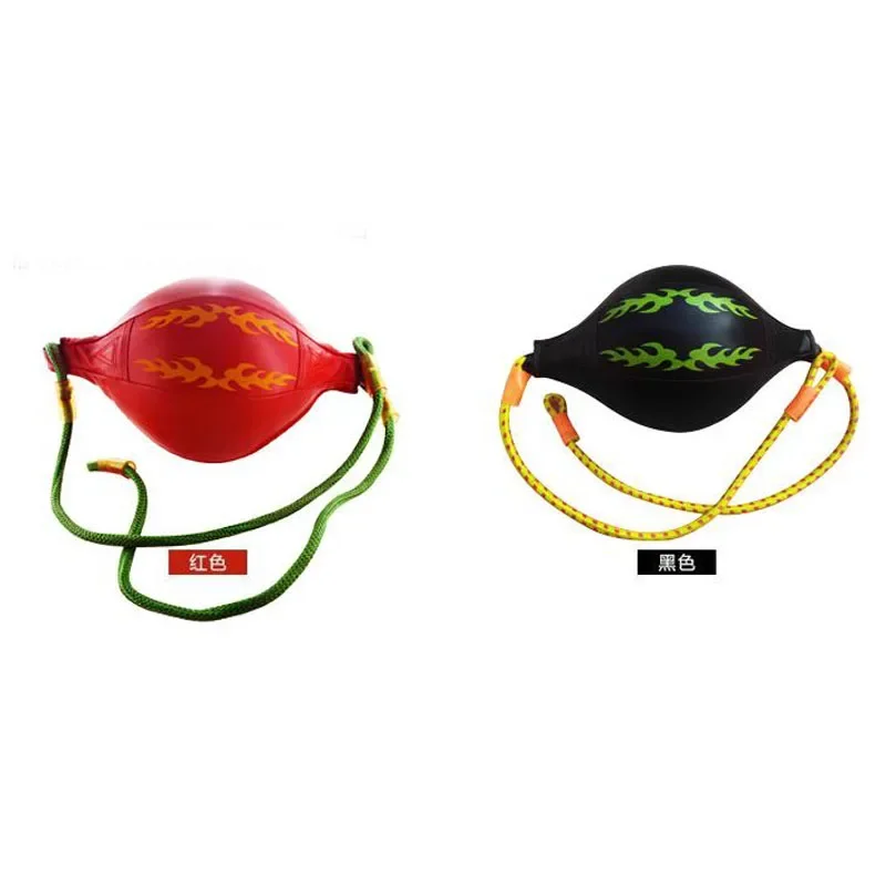 1Ps Boxing Speed Ball Double End Muay Thai Boxing Combat Punching Bag Elastico In Pelle Pu Punch Training Hanging Kickboxing Balls