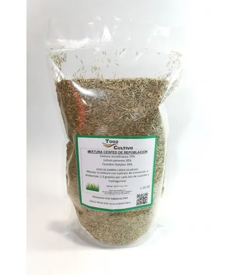 Mixtura Para Repoblar Cesped Universale, 500 Gr. Valido Per 20 Metri Quadrati, Miscela Appositamente Progettata Per Il Ristocking Di Aree Robuste E Ve