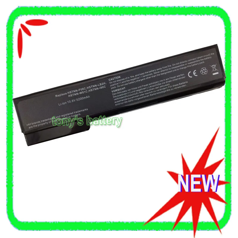 Batteria A 6 Celle Per Hp Elitebook 8460 P 8560 P 8460 W 8470 P 8570 P 8470 W Hstnn-Lb2H Cc06 Hstnn-F08C 628668-001 628670-001