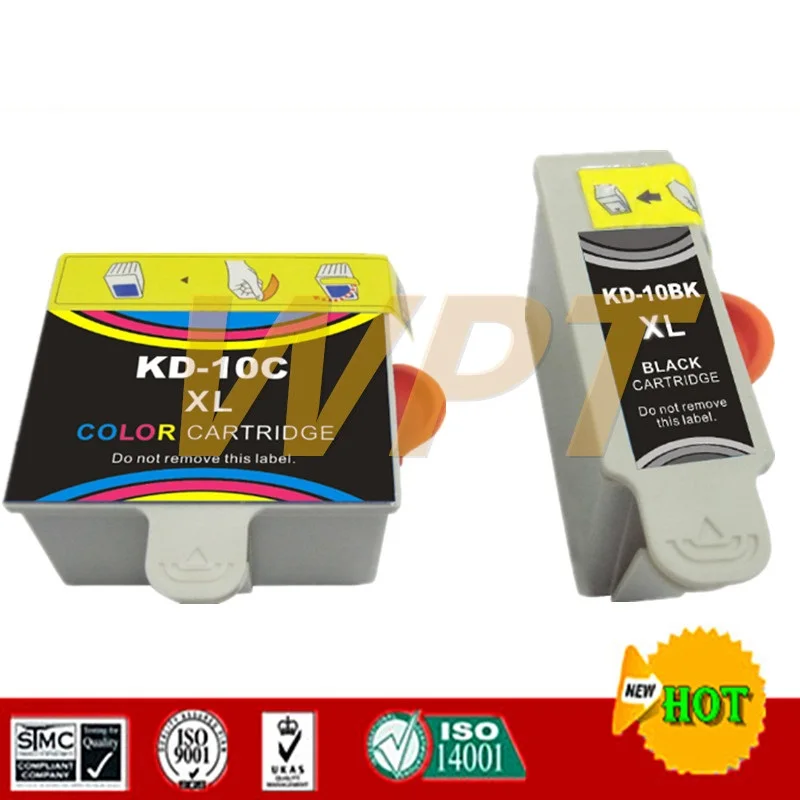 2 X Cartuccia Di Inchiostro Compatibile Per Kodak 10 Serie 10C 10B 10Bk 5300 Esp 3 5 7 9 Per Kd10 Kd-10