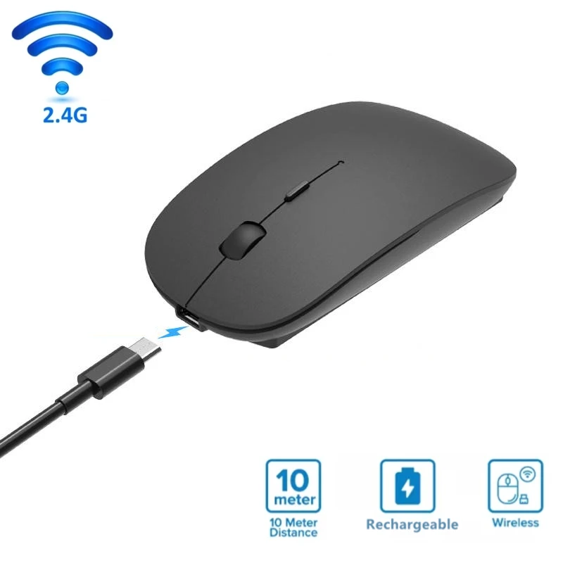 Mouse Wireless Per Ipad Samsung Huawei Lenovo Android Windows Laptop Tablet Mause Wireless Ricaricabile Per Computer Portatile