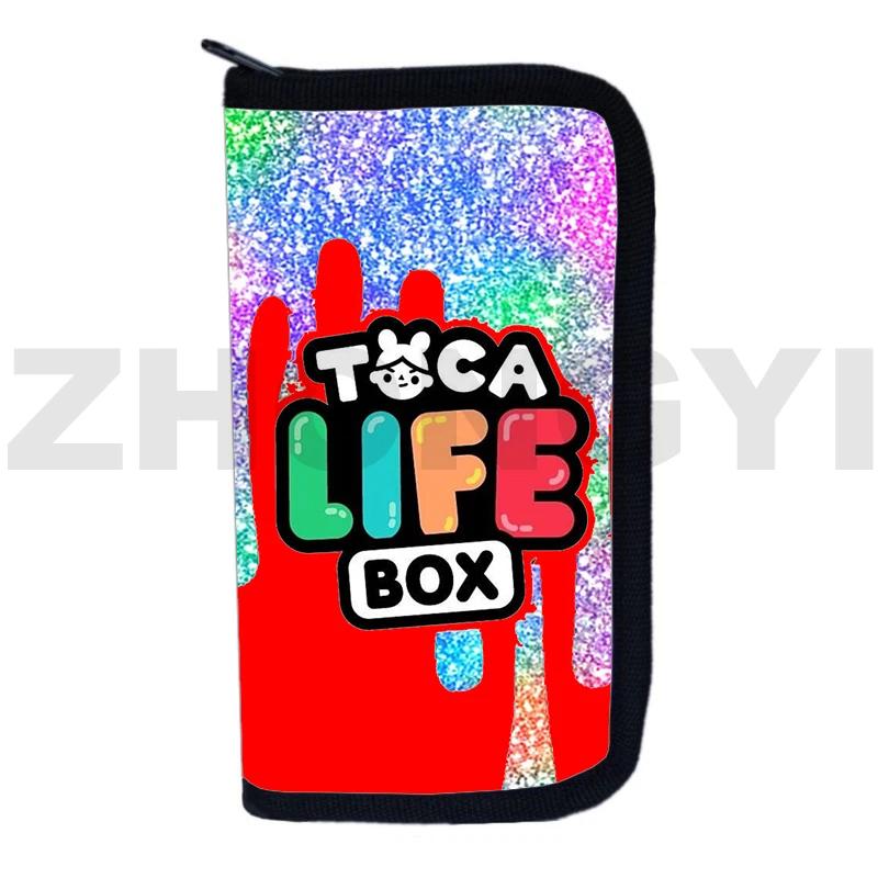 3D Anime Toca Life World Game Portafogli Borse E Borsette Per Adolescenti Uomo Cartoon Organizer Bag Portafogli Donna Toca Boca Borsa Portamonete
