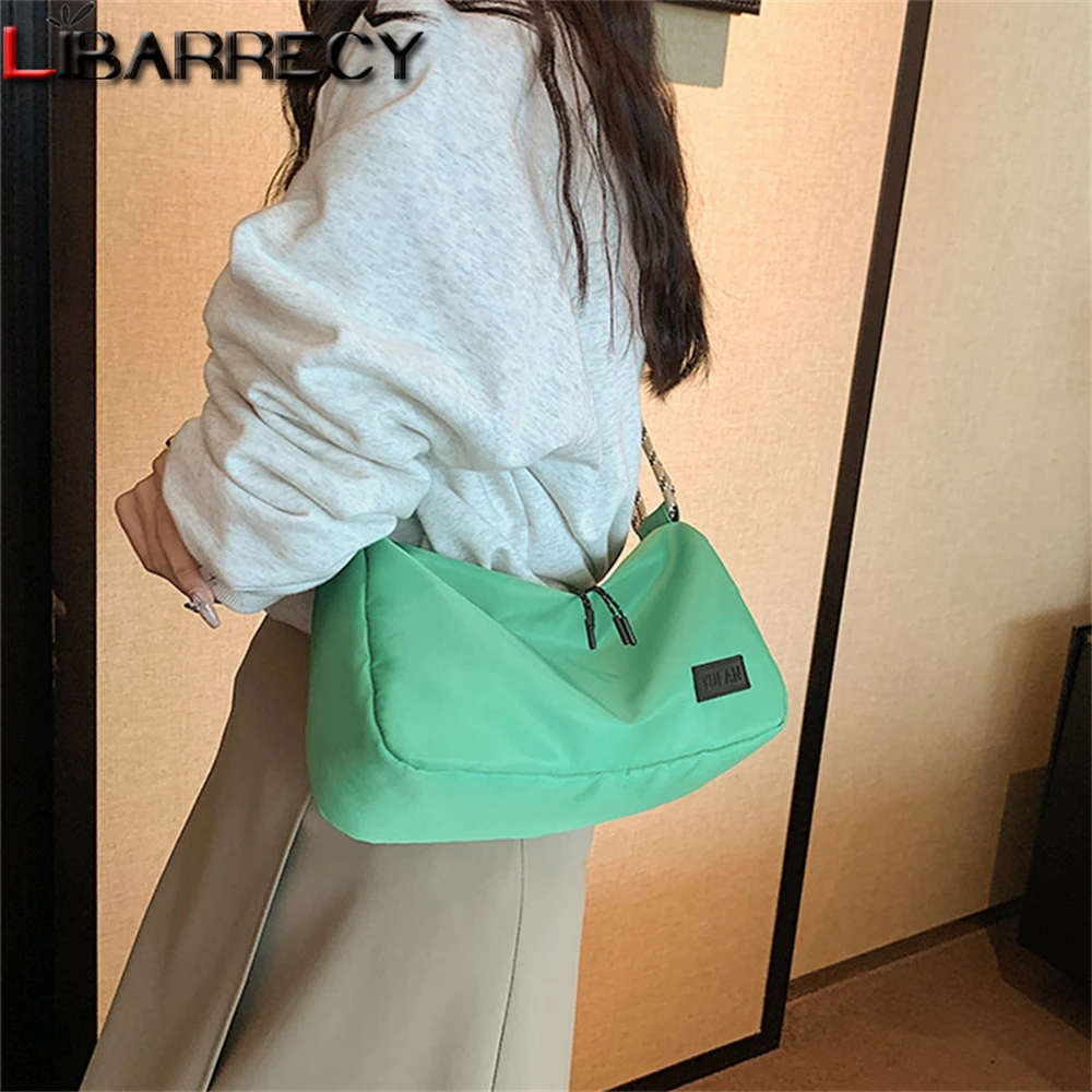 Solid Color High Quality Oxford Ladies Shoulder Bag Trumpet New Ladies Crossbody Bags 2023 Women Bag Mobile Phone Purse Bolsos