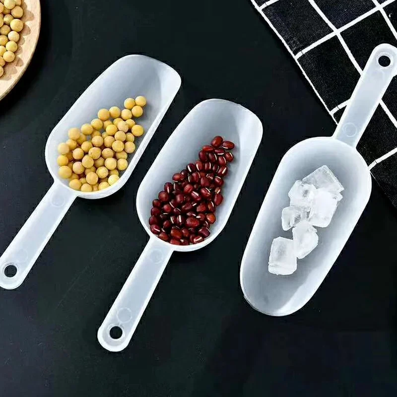Mini Pala Di Ghiaccio In Plastica Cucina Farina Cibo Caramelle Gelato Paletta Dessert Pelles Bonbons Fagioli Scoop Party Buffet Piccoli Strumenti