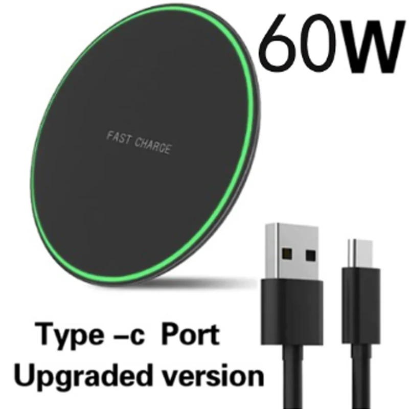 Caricabatterie Wireless Qi Da 60W Per Vivo X80 Pro Vivo X Fold Vivo X Note22 Lg W30 Lmx440Im Vivo X Fold X Note Pad Di Ricarica Wireless Veloce