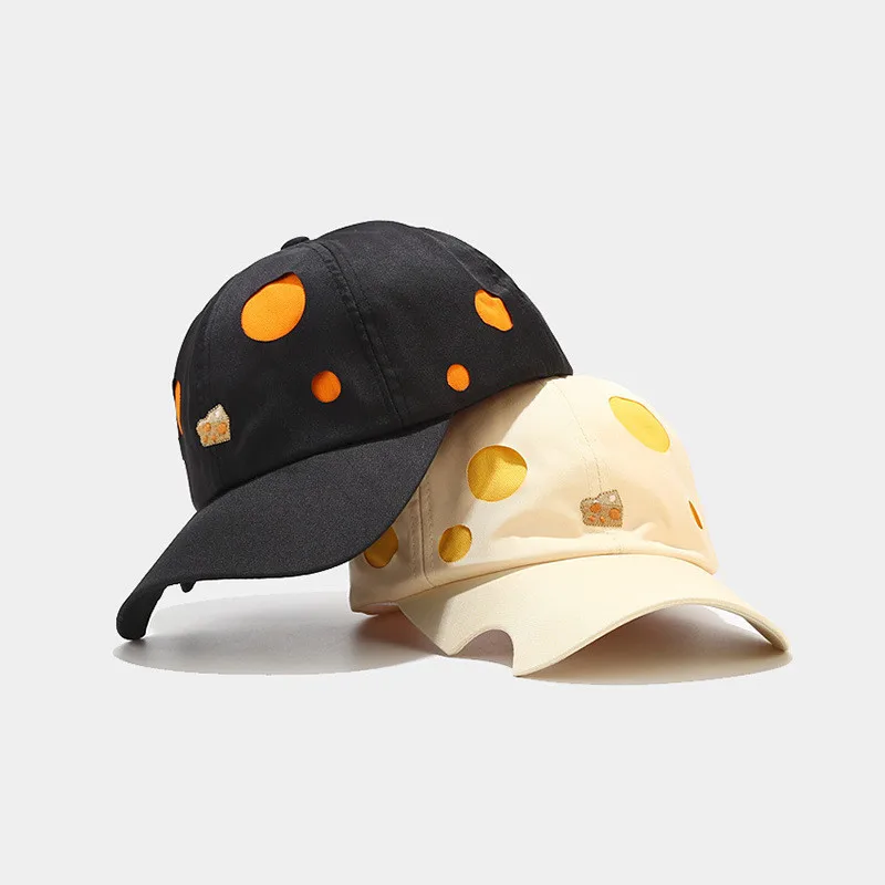 New Fashion Cotton Circular Hollowed Out Ricamo Cappelli Da Baseball Uomo Donna Unisex Brim Gap Studenti Caps Parasole Le Chapeau