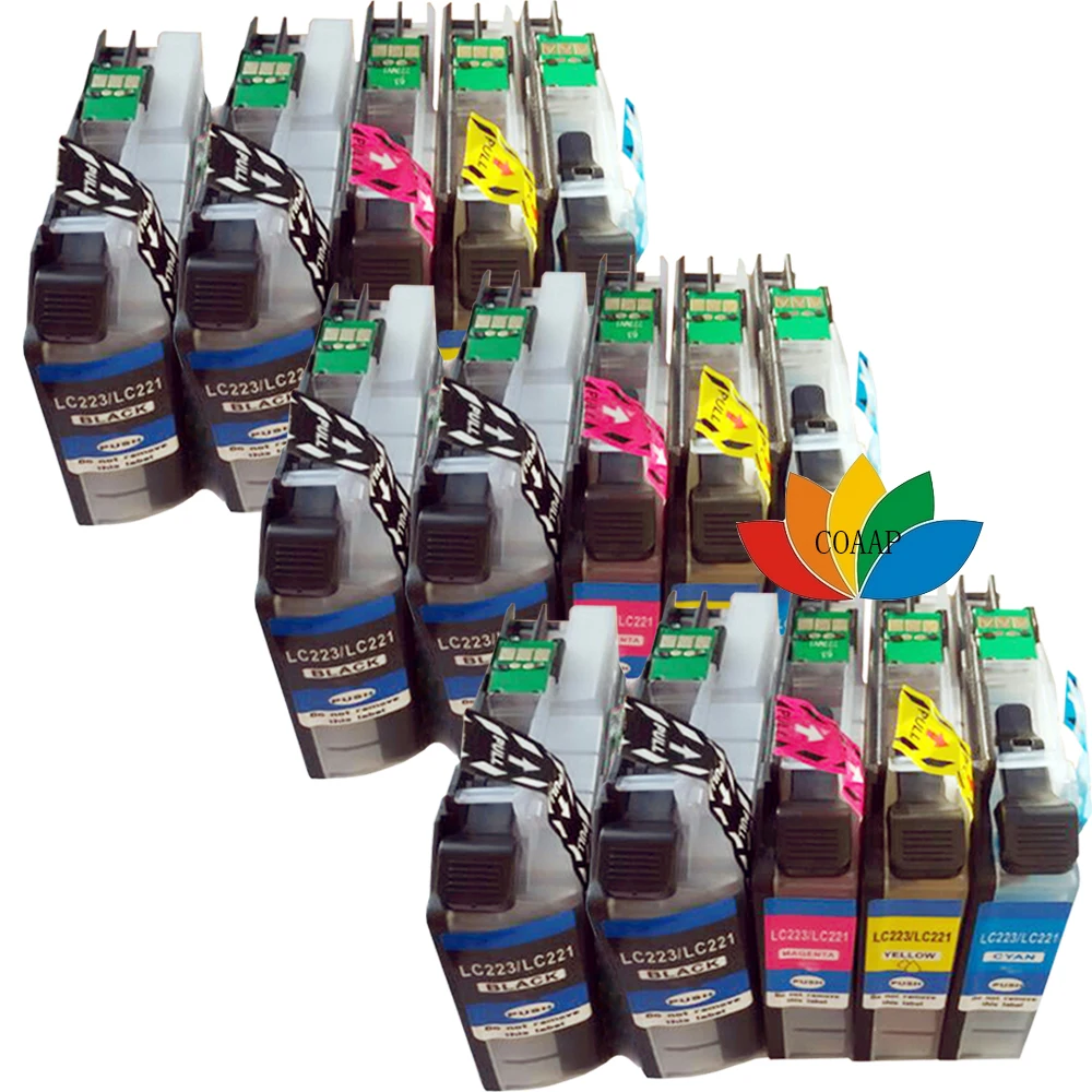 15X Compatibile Lc223 Lc221 Cartuccia Di Inchiostro Per Brother Dcp-4120Dw Mfc-J4420Dw J4625Dw J5320Dw J5620Dw J480Dw J680Dw Stampante