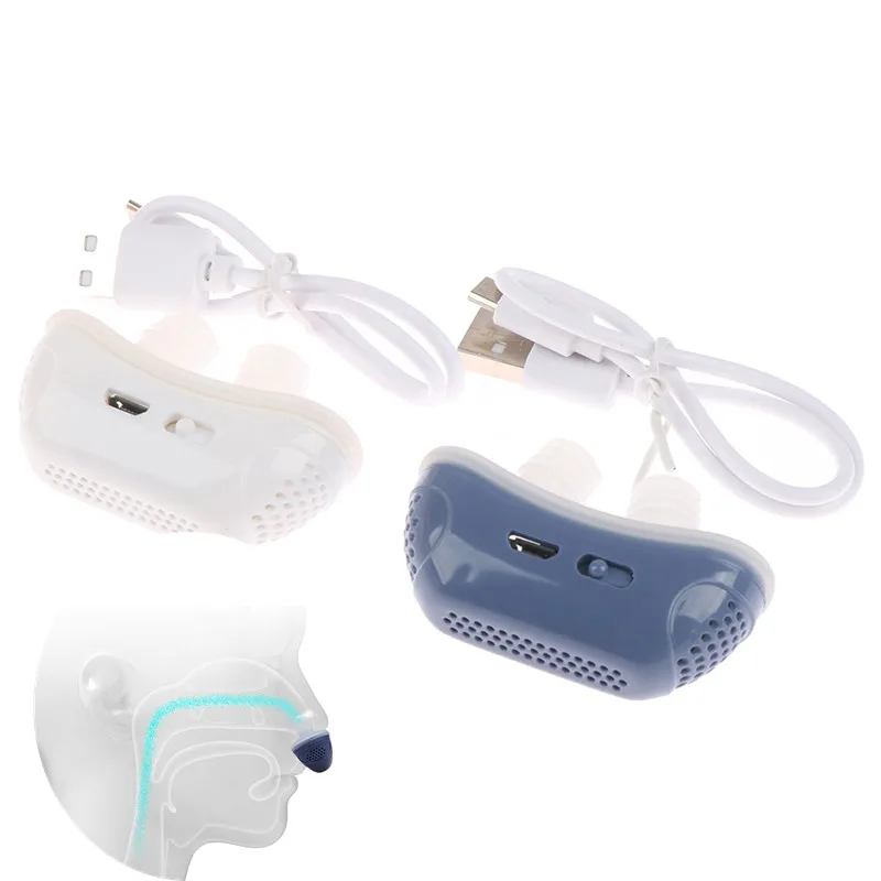 Dispositivo Elettrico Anti Russare Clip Per Naso Tappo Anti-Russamento Russare Silent Sleep Aid Guard Night Better Breath Sleep Care Machine