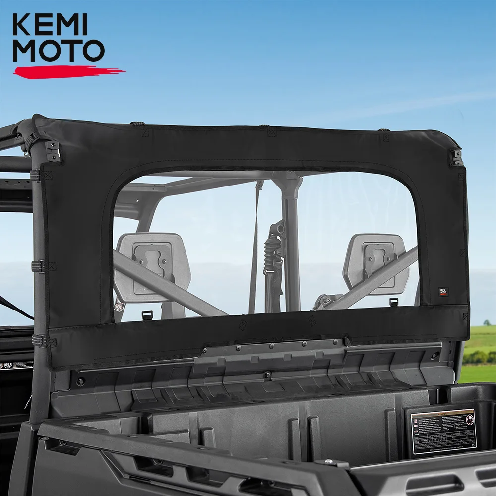 Kemimoto Utv Posteriore Antipolvere Parabrezza Completo Roll Up/Down Zipper Per Can-Am Defender Hd 5 7 8 9 10 Hd5 Hd7 Hd8 Hd8 Hd9 Hd10 Max