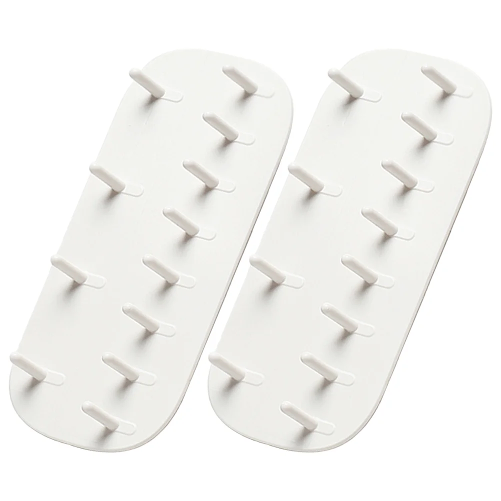 2 Pcs Wall Jewelry Hanger Window Film Privacy Collane Organizer Adesivo Hook Up
