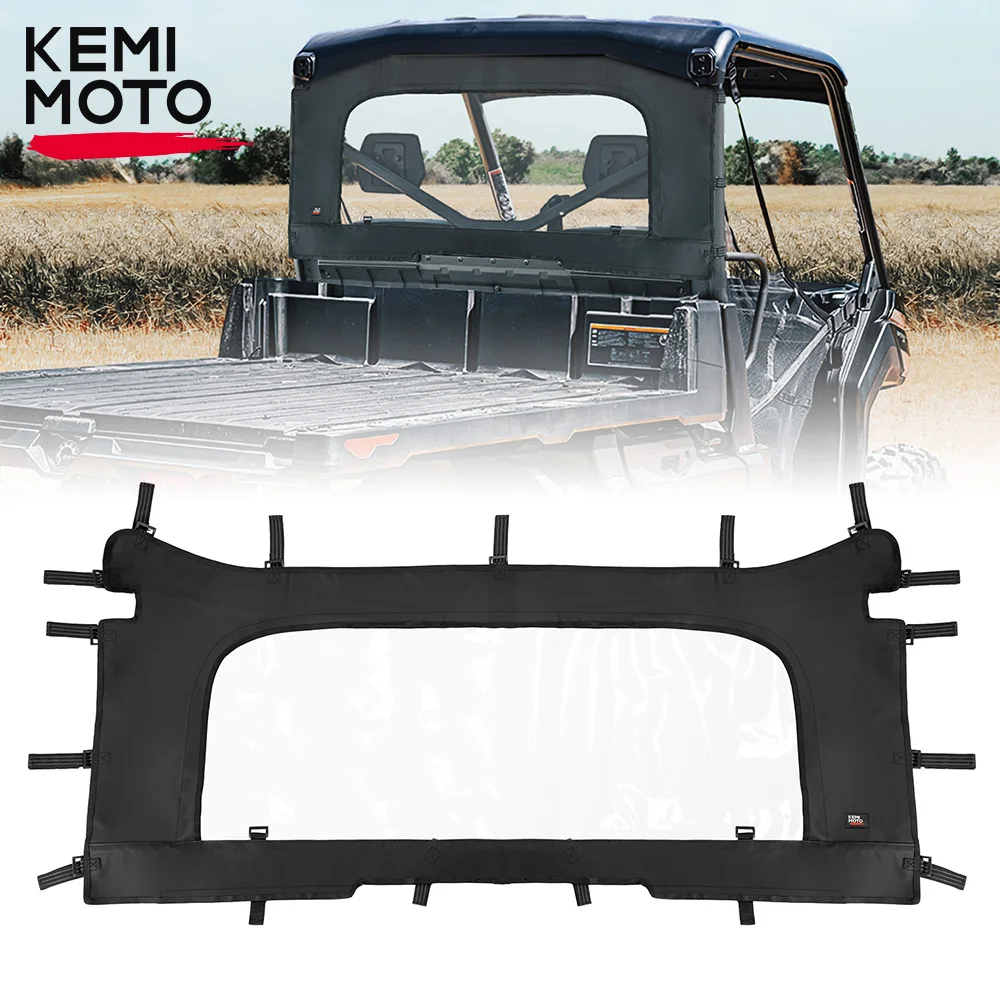 Kemimoto Utv Soft Parabrezza Posteriore Roll Up/Down Zipper Per Can-Am Defender Hd 5 7 8 9 10 Hd5 Hd7 Hd8 Hd8 Hd9 Hd10 Max Dps Xt 6 X6