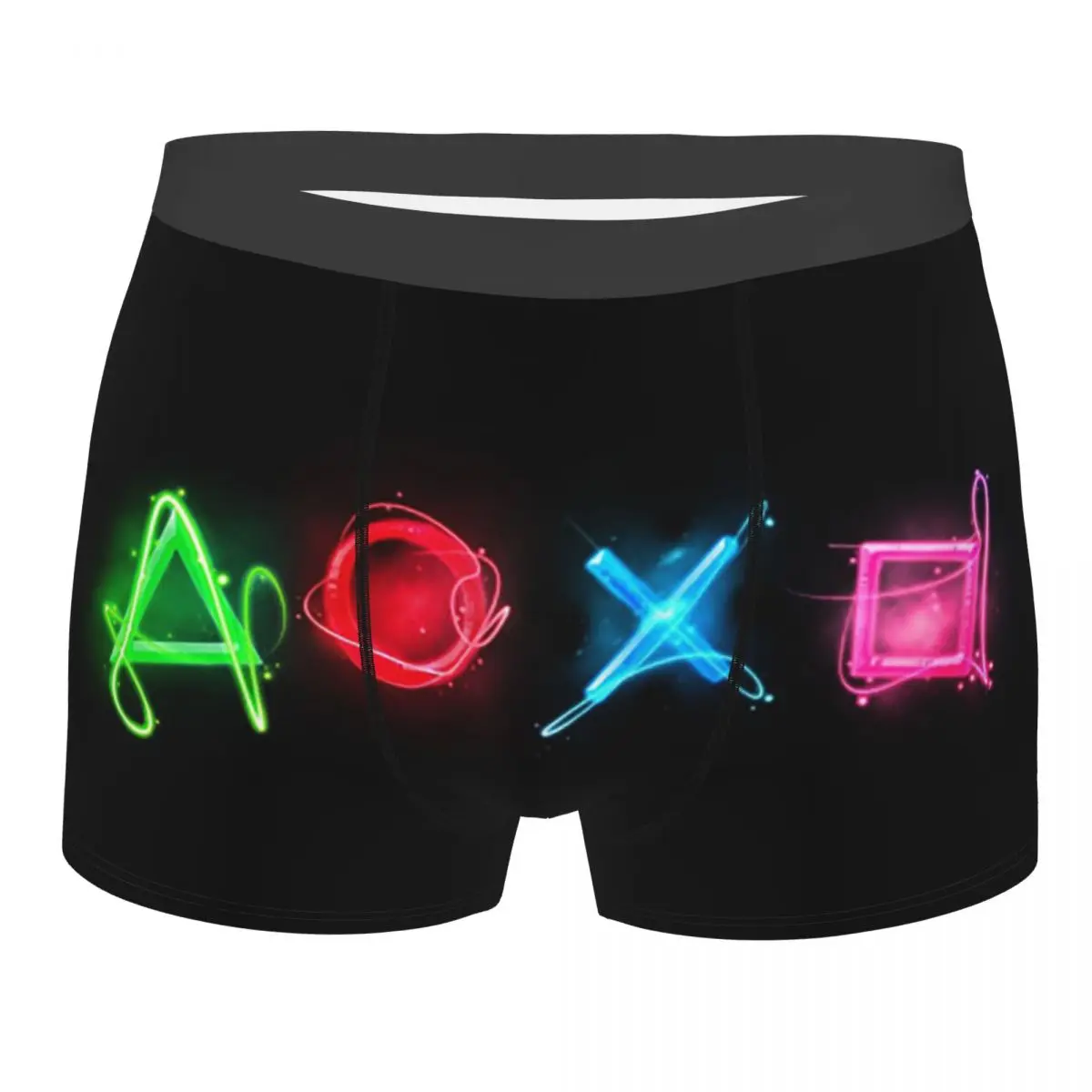 Men Colorful Game Controler Boxer Briefs Shorts Panties Soft Underwear Ps Video Game Homme Funny Plus Size Underpants