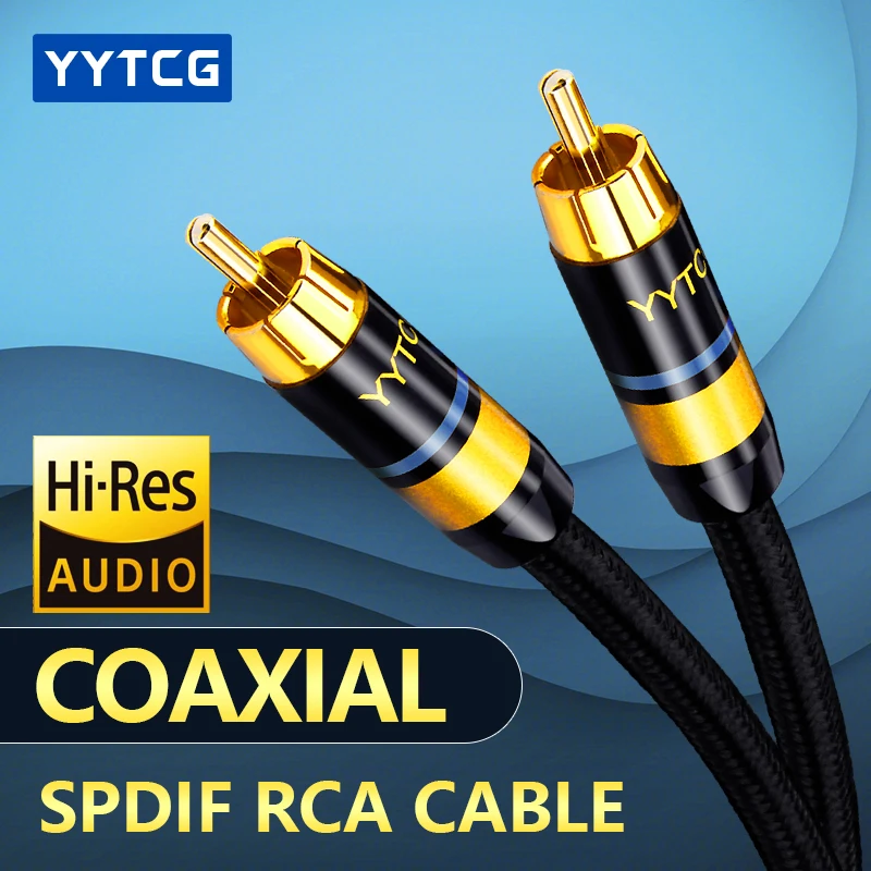 Hifi Audio Digitale Coassiale Cavo Od7.0 Premium Stereo Audio Rca A Rca Maschio Cavo Coassiale Altoparlante Hifi Subwoofer Cavo Av Tv