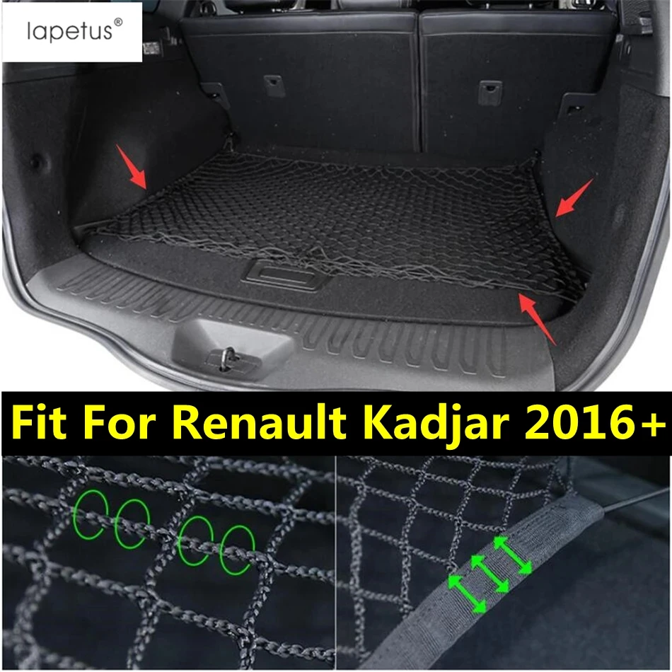 Accessori Per Renault Kadjar 2016 - 2022 Posteriore Tronco Coda Bagagli Storage String Bag Mesh Multifunzione Net Cover Kit Interni