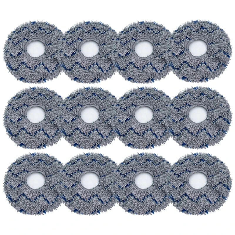 12 Pezzi Panni Per Pulire Panni In Microfibra Ricambio Per Aspirapolvere Robot T10 / Deebot X1 / / X1 Nuovo