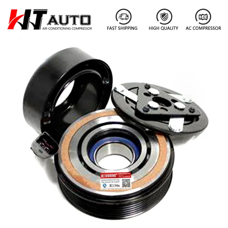 Sd6V12 Ac A/C Compressore Frizione Per Vw Vento Polo Skoda Rapid Skoda Rapid Audi Seat Muslimate 6 Rd820803 6Rf820803B