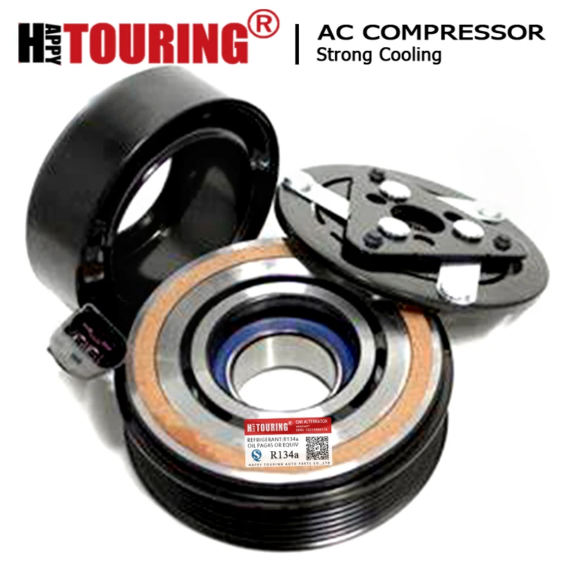 Sd6V12 Ac Compressore Frizione Per Vw Vento Polo Skoda Rapid Skoda Rapid Audi Seat 1S0820803B 6Rd820803 6Rd820803 6Rf820803B