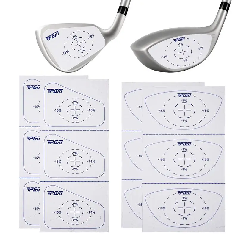 Golf Impact Stickers Golf Impact Tape Set Golf Club Marking Paper 6 Adesivi Per Legno 6 Adesivi Per Ferri Da Golf Portatile