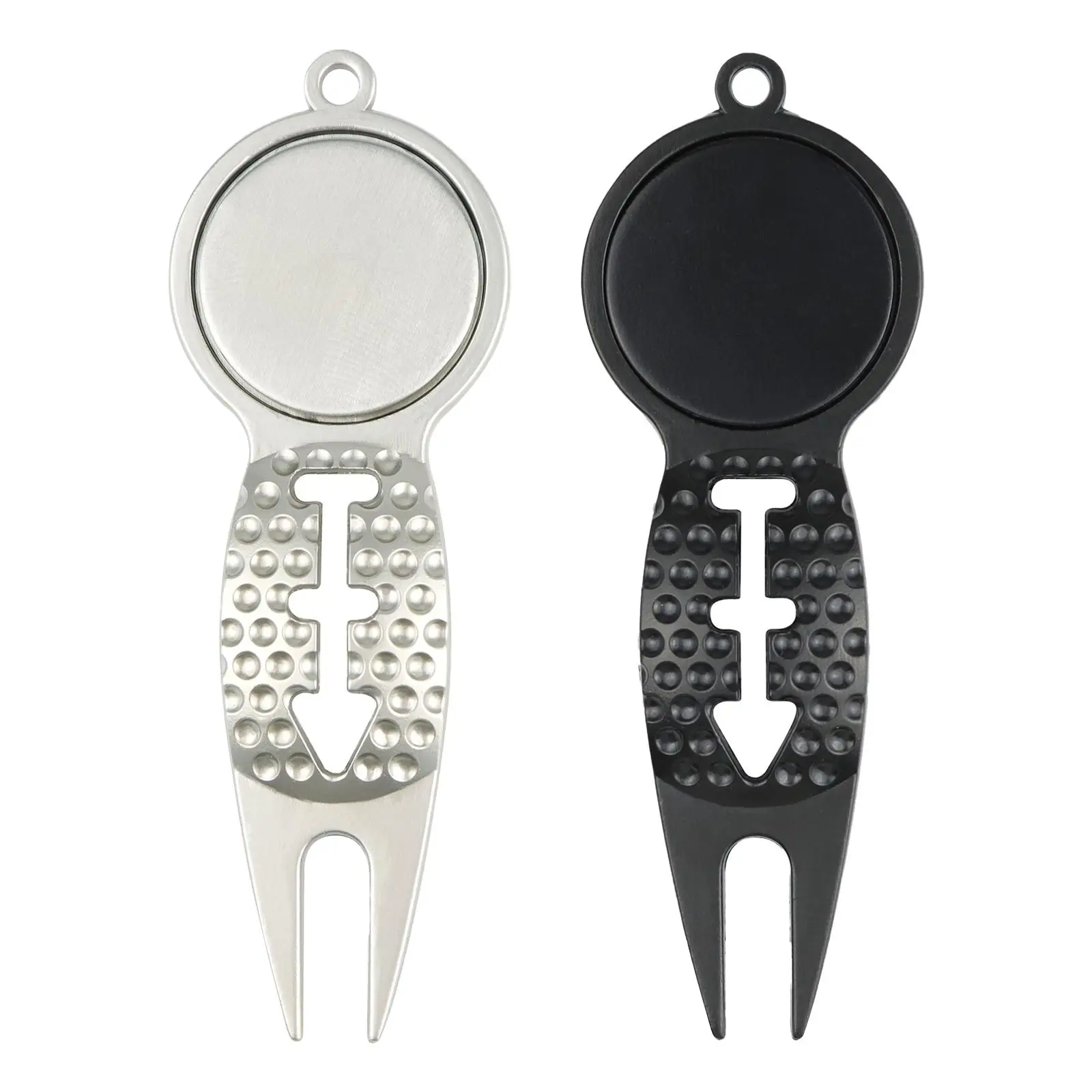 Golf Divot Repair Tool Fairway Repair Fork Leggero Metal Portable Golfista Gift Green Tool Accessori Pitch Mark Repair Fork