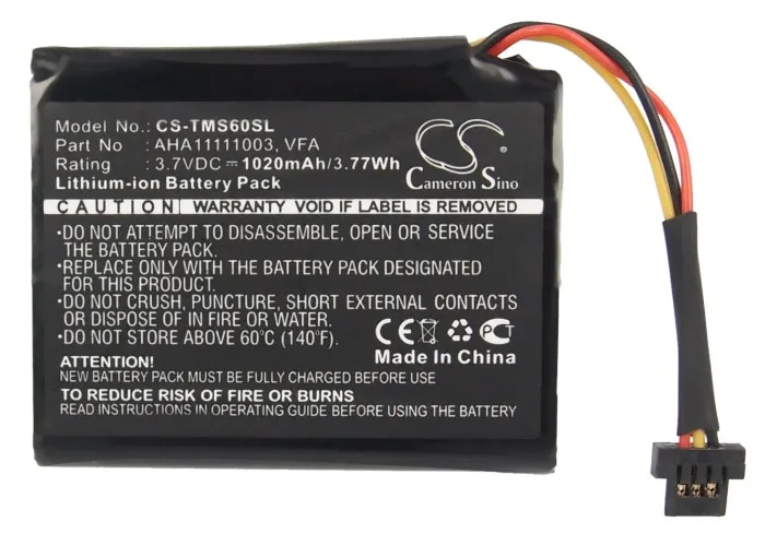 Gps, Batteria Navigatore Per Tomtom 4 En6.001.02, 4 En62, Muslimate, Start 60,Start 60 Eu,Start 60 M,Via 1605, Muslimate, Vfa