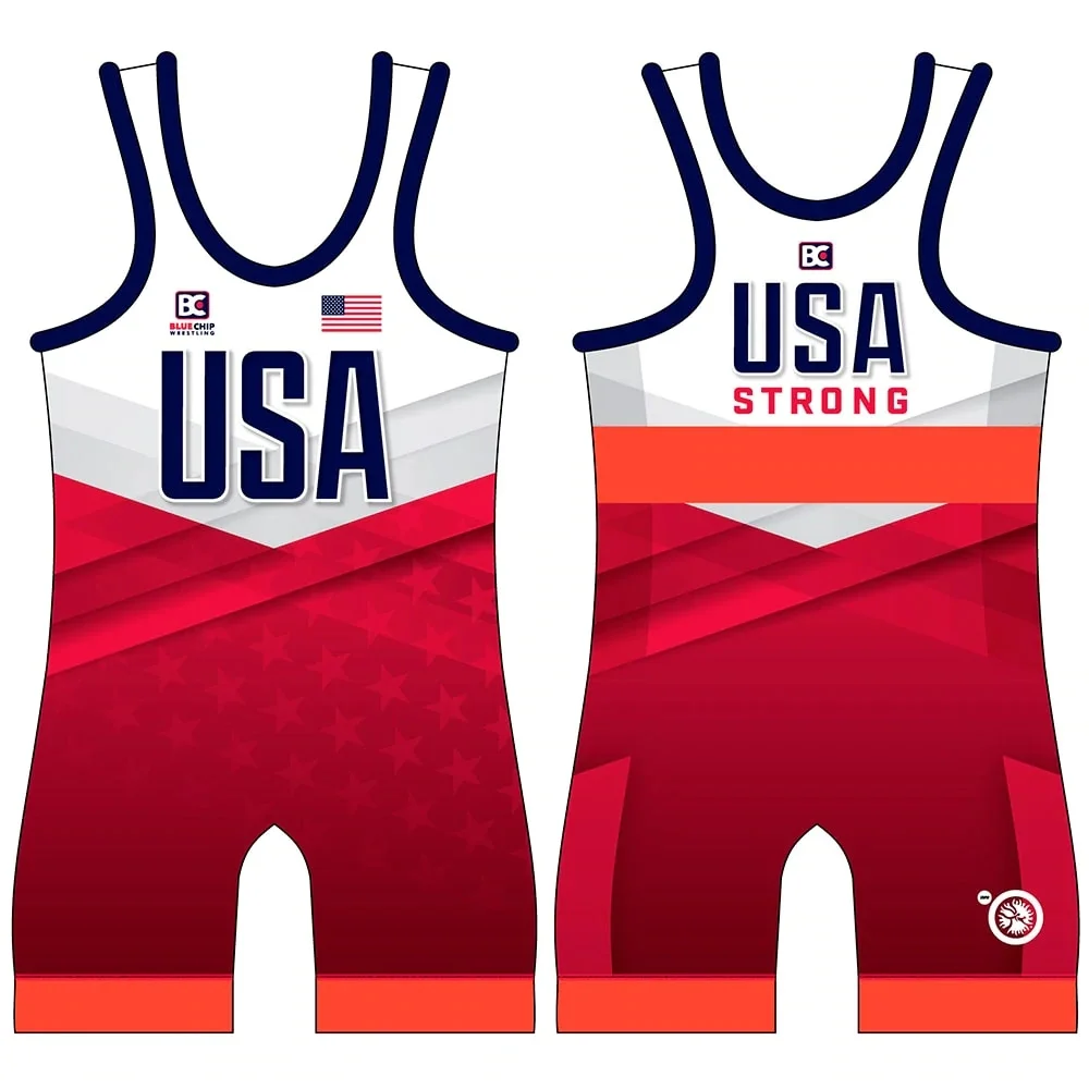 The Usa Wrestling Canottiere Tuta Da Uomo Tuta Da Allenamento Freestyle Wrestling Tuta Da Boxe Palestra Tute Intere Senza Maniche