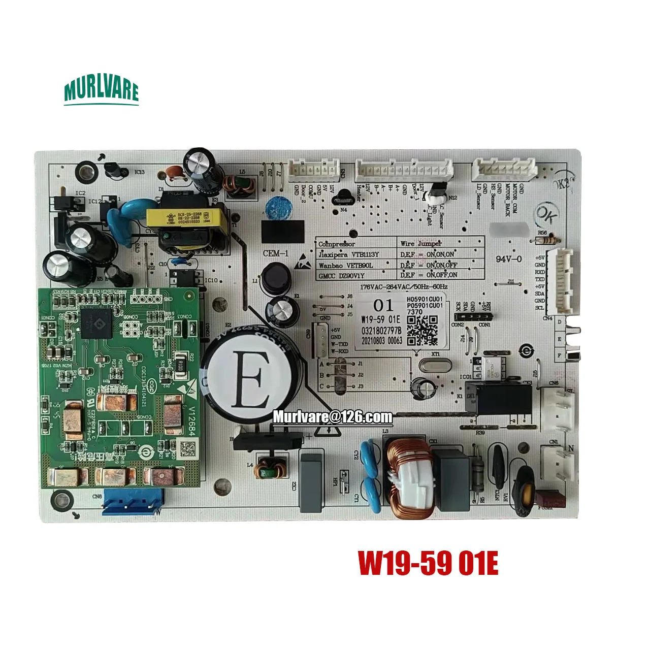 Scheda Del Computer Scheda Zhe3201Hga Scheda Madre Muslimate W19-59 01E Per La Sostituzione Del Frigorifero Electrolux Homa