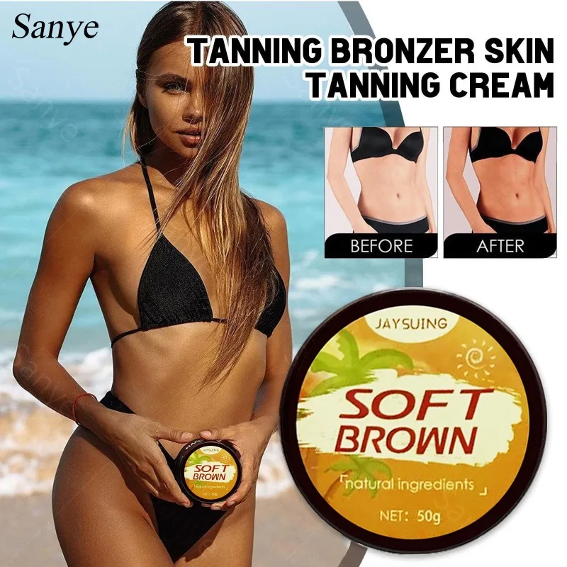 Marrone Crema Abbronzante Naturale Donna Acceleratore Abbronzante Uomo Abbronzante Potente Crema Abbronzante Estate Outdoor Quick Body Bronzer Lotion