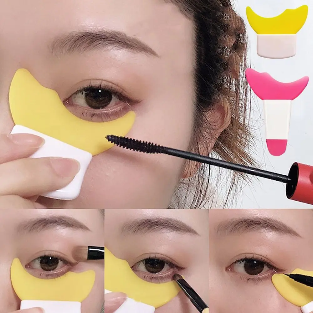 1Pc Multifunctional Eye Makeup Aid Professional Eyeliner Template Mascara Baffle Eyebrow Eyeliner Shaper Assistant Tool