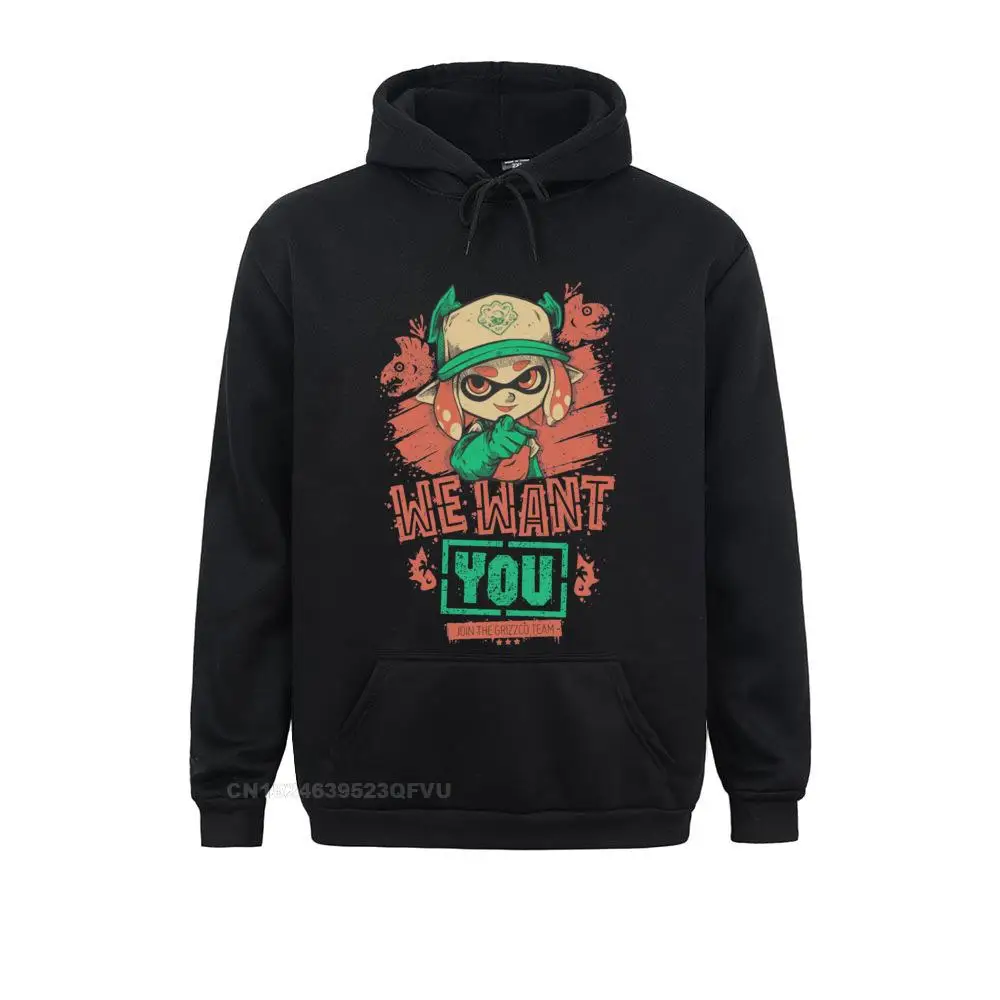 Novità We Want You Splatoon Maglione Uomo Girocollo Maglione Di Cotone Inchiostro Gioco Per Bambini Calamari Abiti Classici