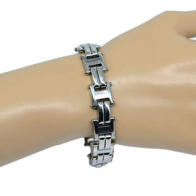 01 Bracciale In Acciaio Inossidabile Catene Da Uomo Bracciali Gioielli Di Moda