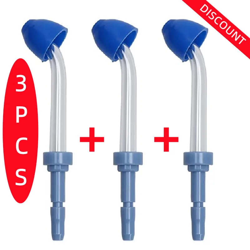 3 Pz Ugello Irrigatore Nasale Compatibile Con Waterpik Irrigatore Orale Rimuovere Il Muco Nasale E Le Coperzioni Wp-100 Wp-450 Wp-250 Wp300