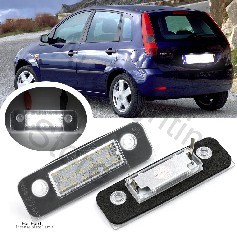 2 Pz Led Numero Lampade Targa Per Mondeo Mk2 1996-2000 Ford Fiesta Mk5 Jh1 Jd3 2001-2008 Fusion 2001-2008 Oem #1332916 X2