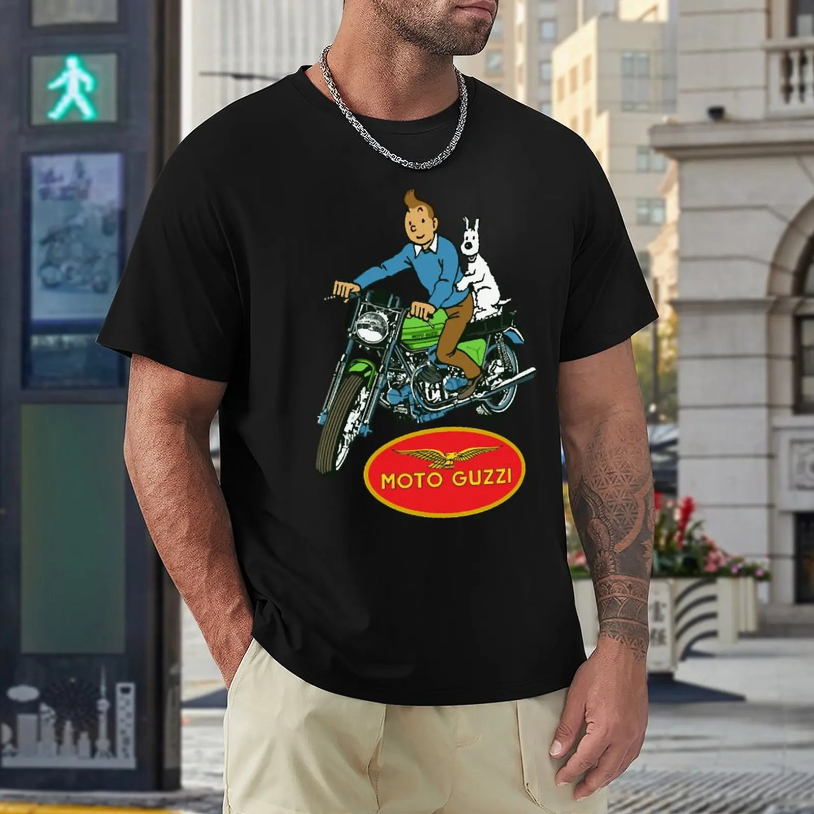 Moto Guzzi Classic Essential For Sale Tshirt Creative T-Shirt Fresh Campaign Funny Sarcastic Home Eur Size