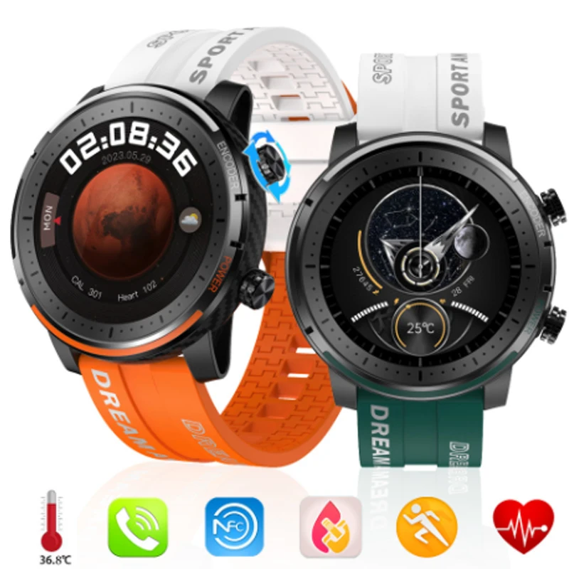 Uomo Per Iphone 13 6.1 Oppo A53 Huawei Nova 7 Pro Samsung S20 Plus Umidigi F3 Pro Smart Watch Monitoraggio Monitoraggio Dell'Ossigeno Nel Sangue