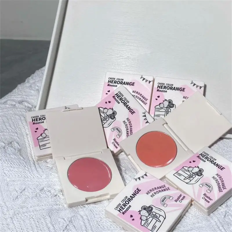 Monocromatico Blush Cream Velvet Matte Blusher Face Pigment Lasting Beauty Natural Cream Cheek Tint Purple Peach Rouge Blush Makeup