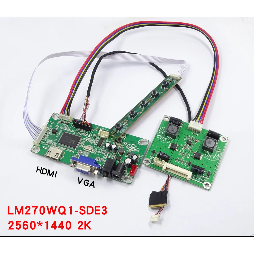Kit Led Mac 27 "Lm270Wq1-Sde3 Lm270Wq1 2560*1440 Edp Controller Board Monitor Pannello Vga Compatibile Hdmi Lcd Wled