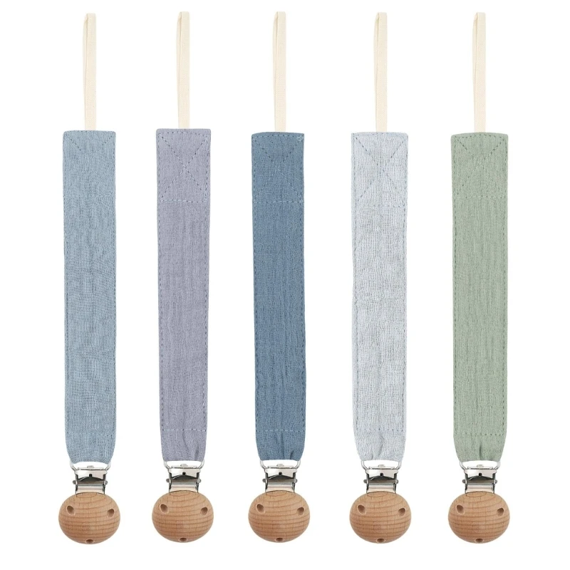 Catene Per Ciuccio Per Bambini In Cotone 5 Pz/Set Supporto Per Capezzoli Fittizi Clip Per Ciuccio Per Supporto Per Succhietto Per Allattamento Regalo 