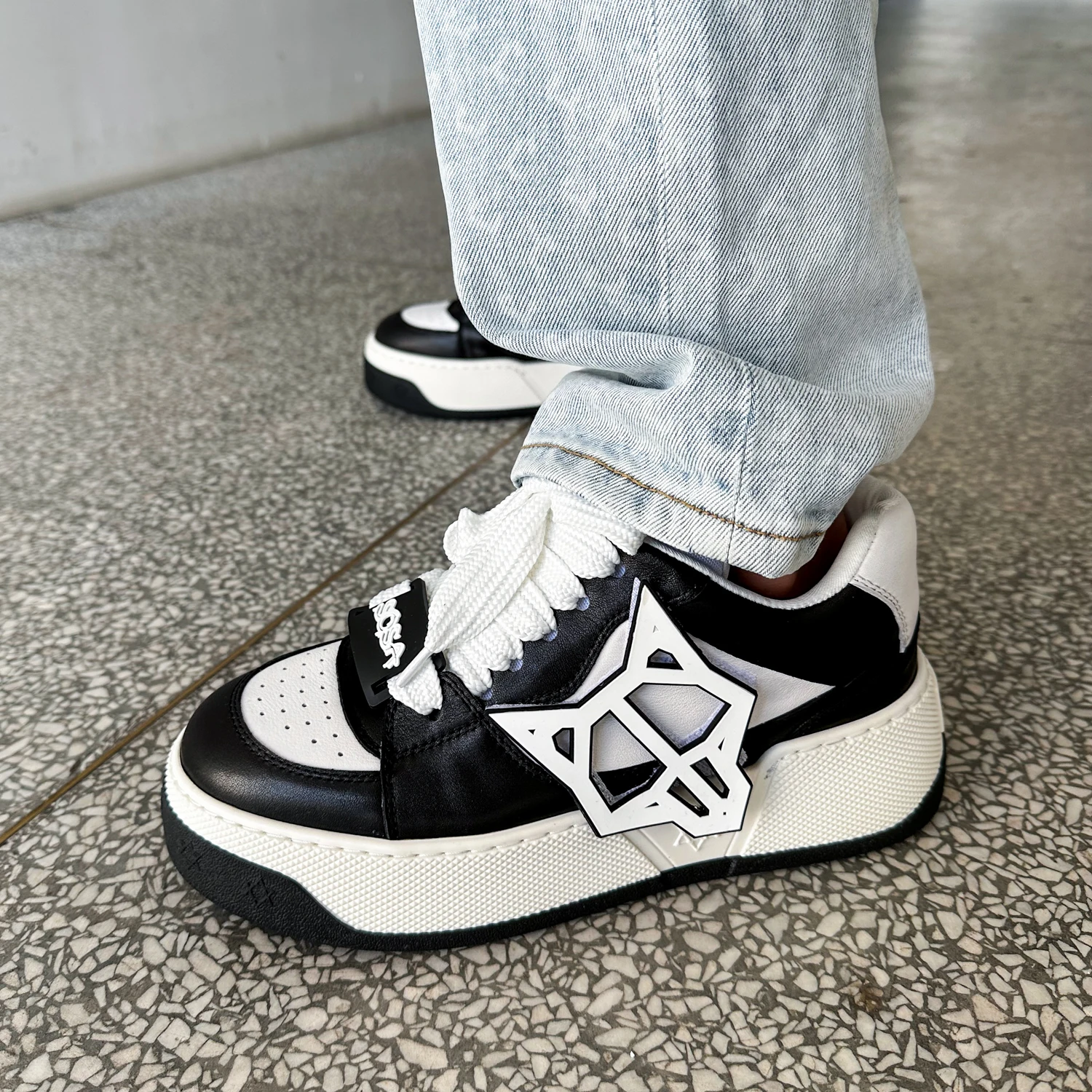 Wolfe Heads Donna Uomo Naked Wolfe City Platform Sneakers 3D Rubber Platform Sneakers In Pelle Casual Low Top Trendy Shoes