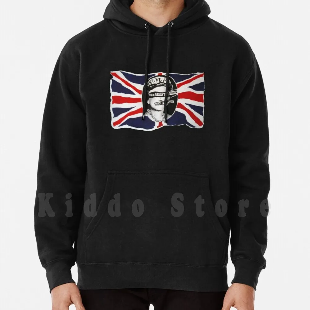 The Queen Hoodies Manica Lunga God Saver The Queen