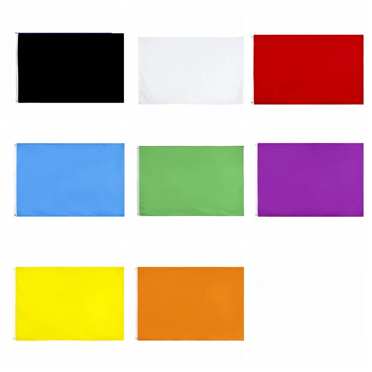 Yehoy Appeso 90*150Cm Tinta Unita Nero Bianco Rosso Blu Verde Viola Arancione Giallo Bandiera Per La Decorazione
