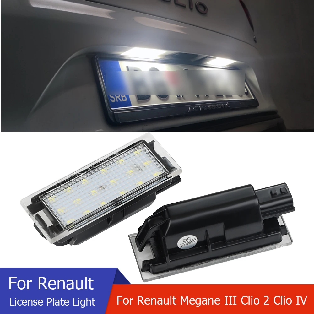 Luce Targa A Led Per Renault Megane 3 Canbus Nessun Errore Luce Targa Impermeabile Per Renault Megane 2 Espace 4