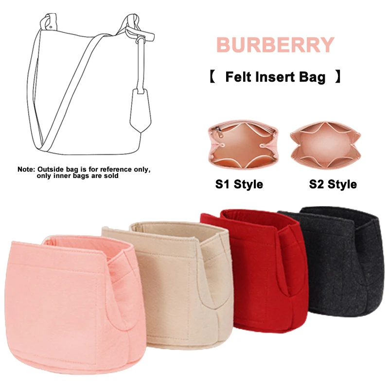 Borsa Organizer In Feltro Evertoner Per Borsa A Secchiello Burberry Borsa Con Inserto Tasca Con Cerniera Borse Cosmetiche Portatili