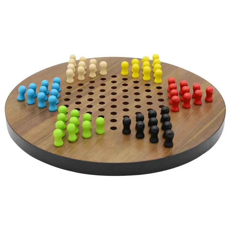 Chinese Checker Game Set Tavola Educativa In Legno Bambini Classic Halma Chinese Checkers Set Strategia Family Game Pieces Backgammon