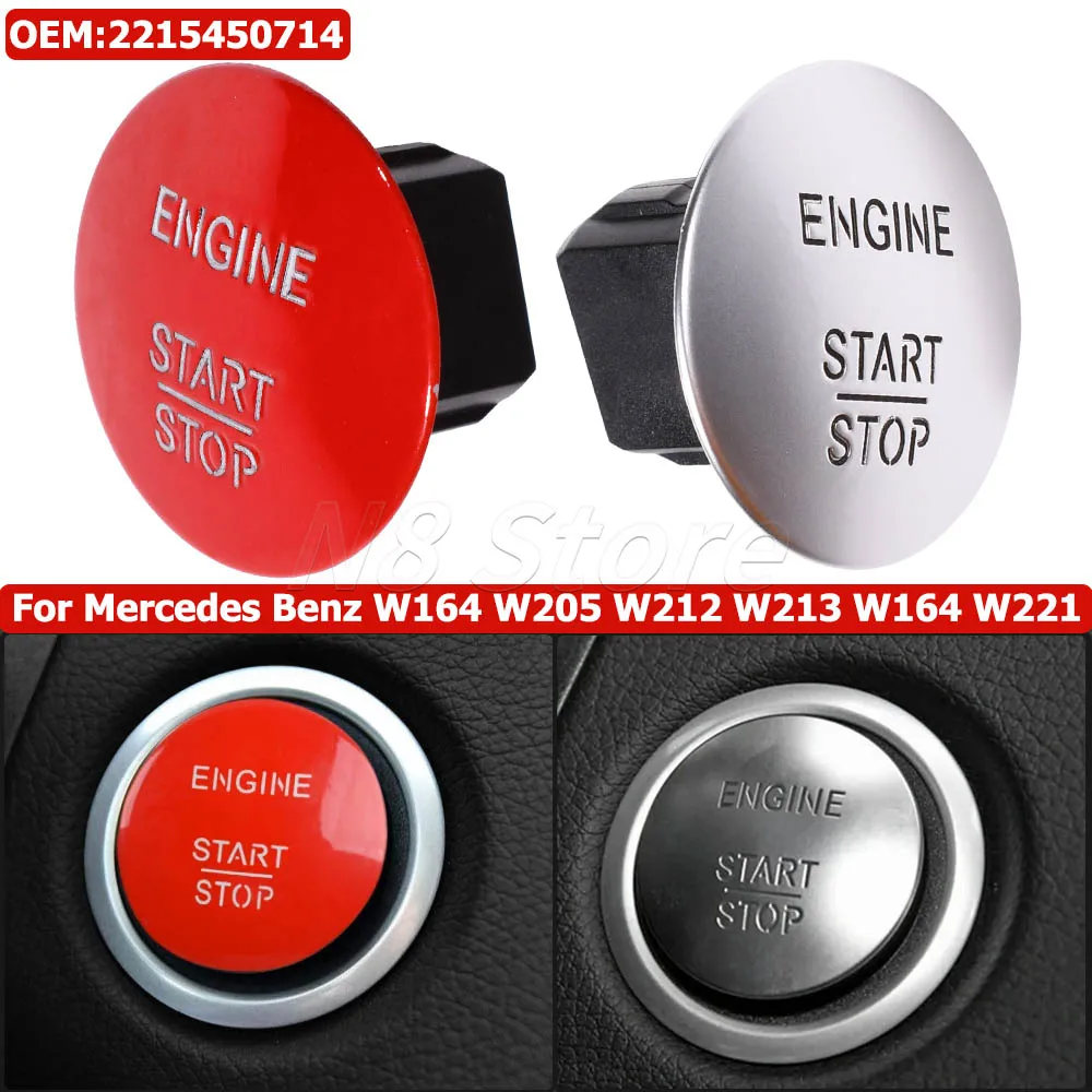 Start Stop Pulsante Accensione Motore Interruttore Senza Chiave Per Mercedes Benz W164 W205 W212 W213 W164 W221 Accessori Auto 2215450714