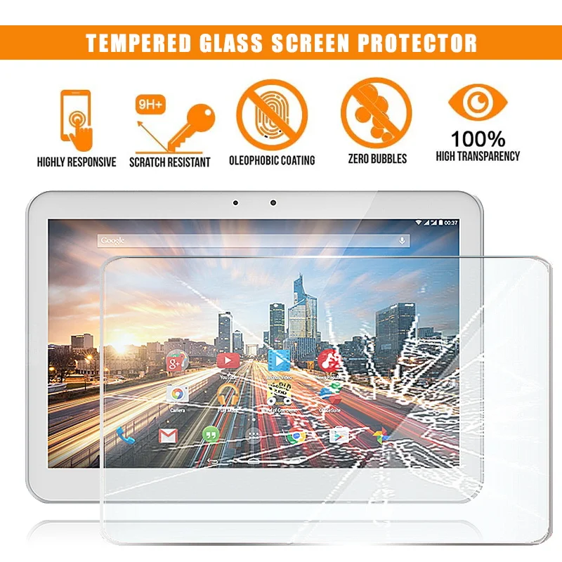 Per Archos 101 Elio 4G 10.1 "Pellicola Proteggi Schermo In Vetro Temperato Per Tablet Premium Antigraffio