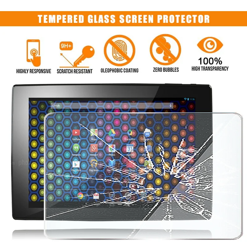 Per Archos 101 Pellicola Proteggi Schermo In Vetro Temperato Per Tablet Neon 9H Premium Antigraffio