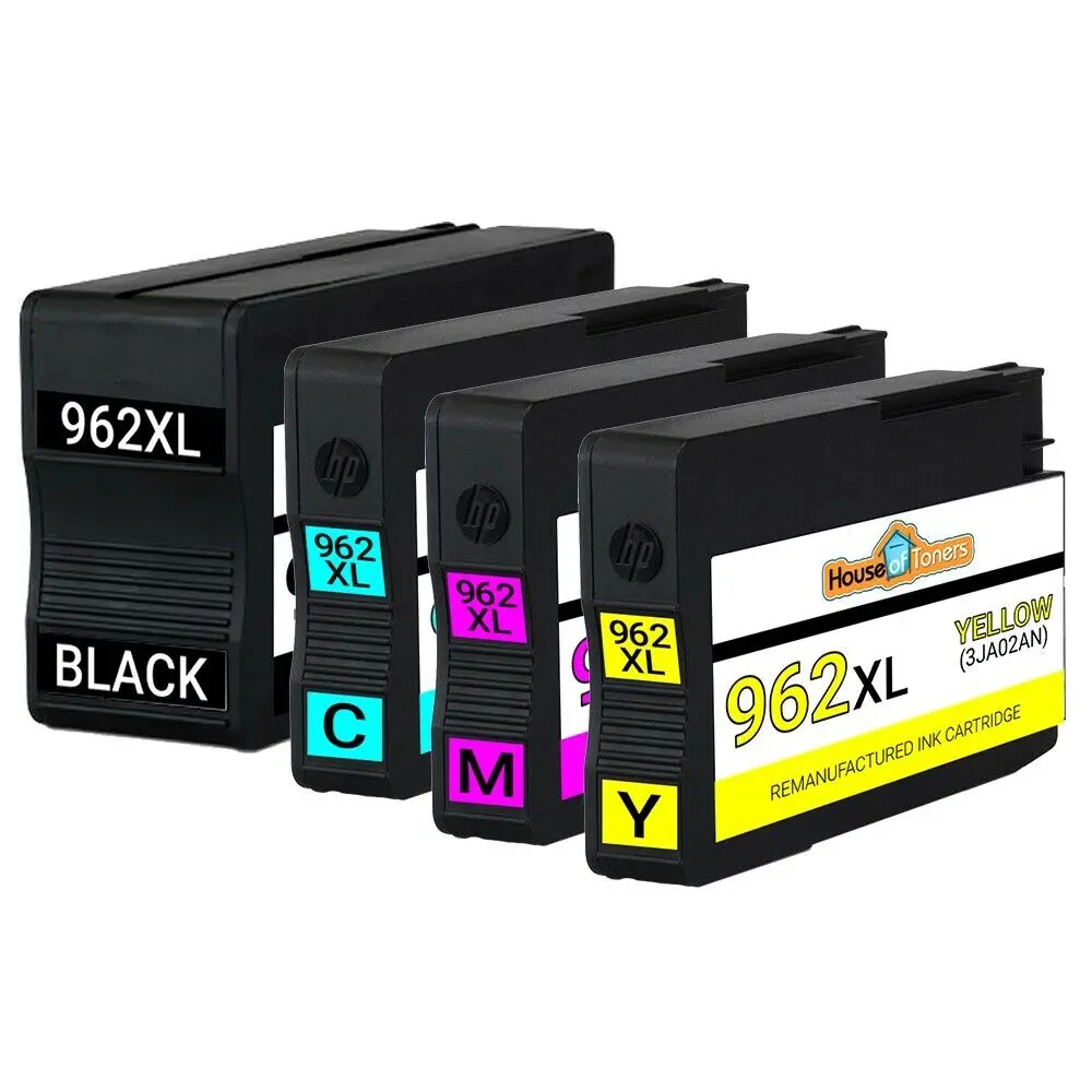 Inchiostro 4Pk 962Xl Per Hp Officejet Pro 9010 9015 9018 9020 9025 All-In-One